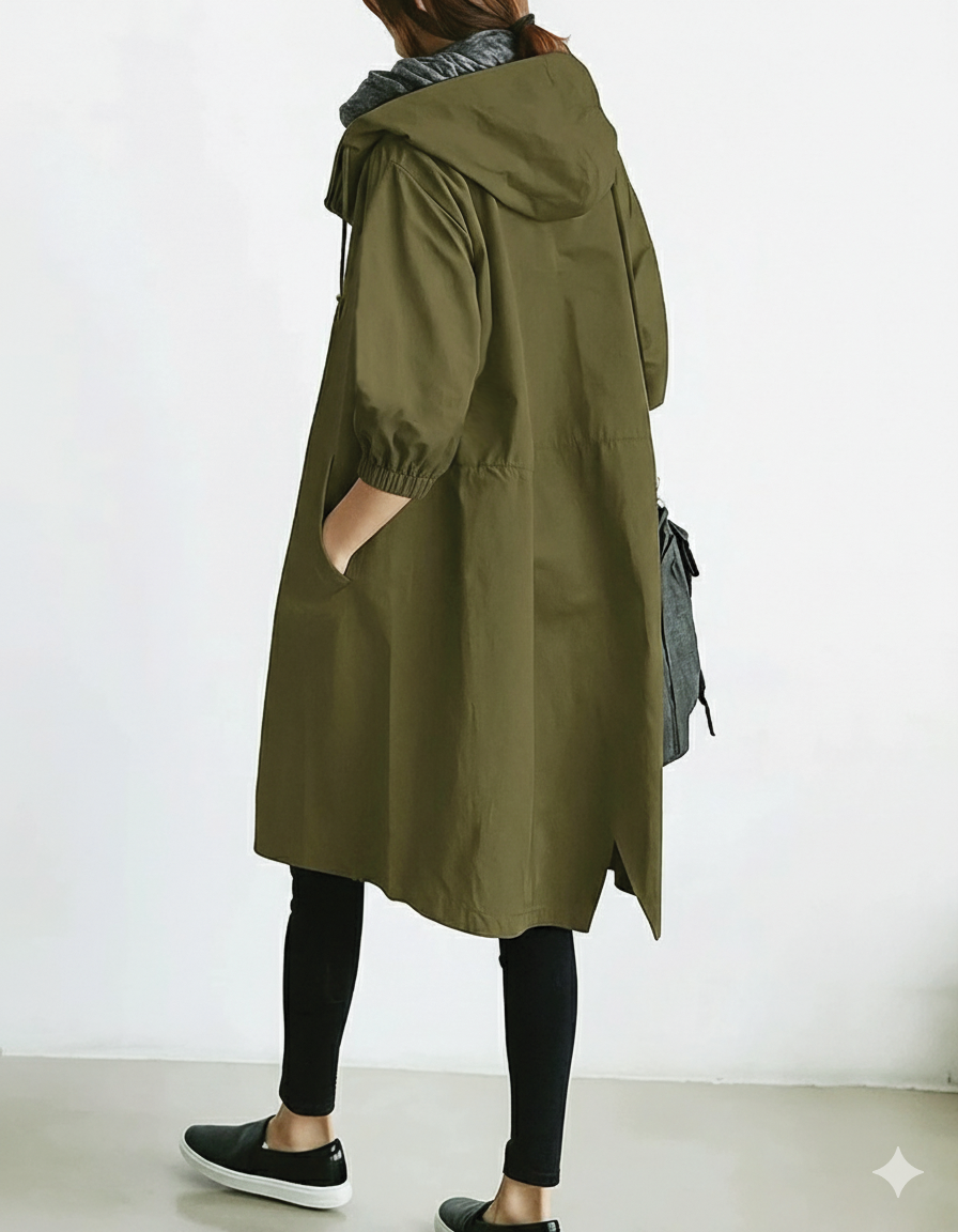 Ximena | Trench-coat à capuche pour femmes