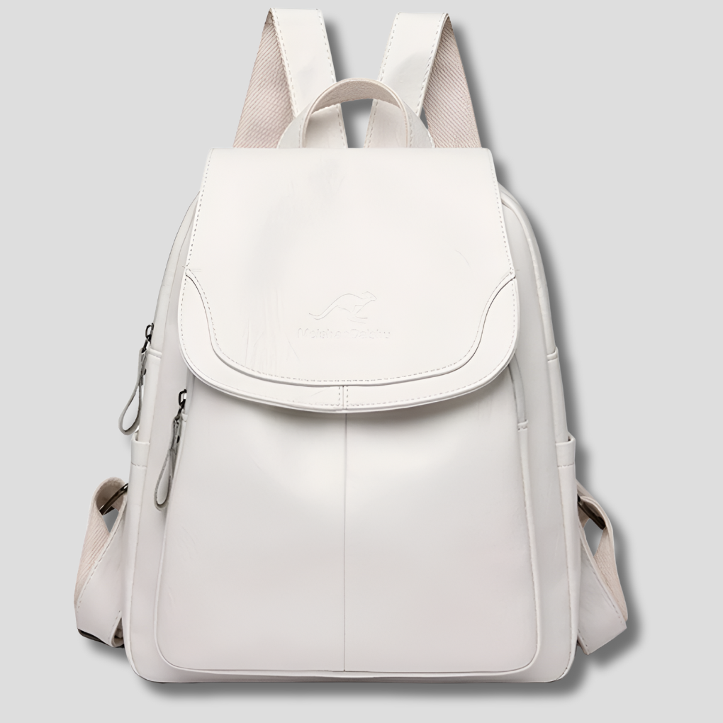anti theft genuine leather backpack Alea