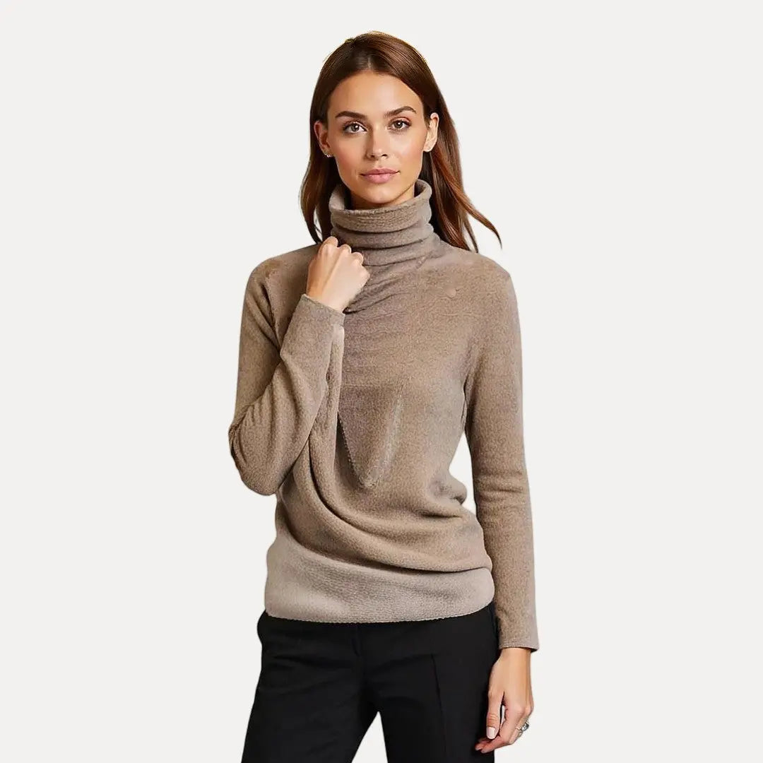Emelie | Pull en acrylique à col roulé pour femmes
