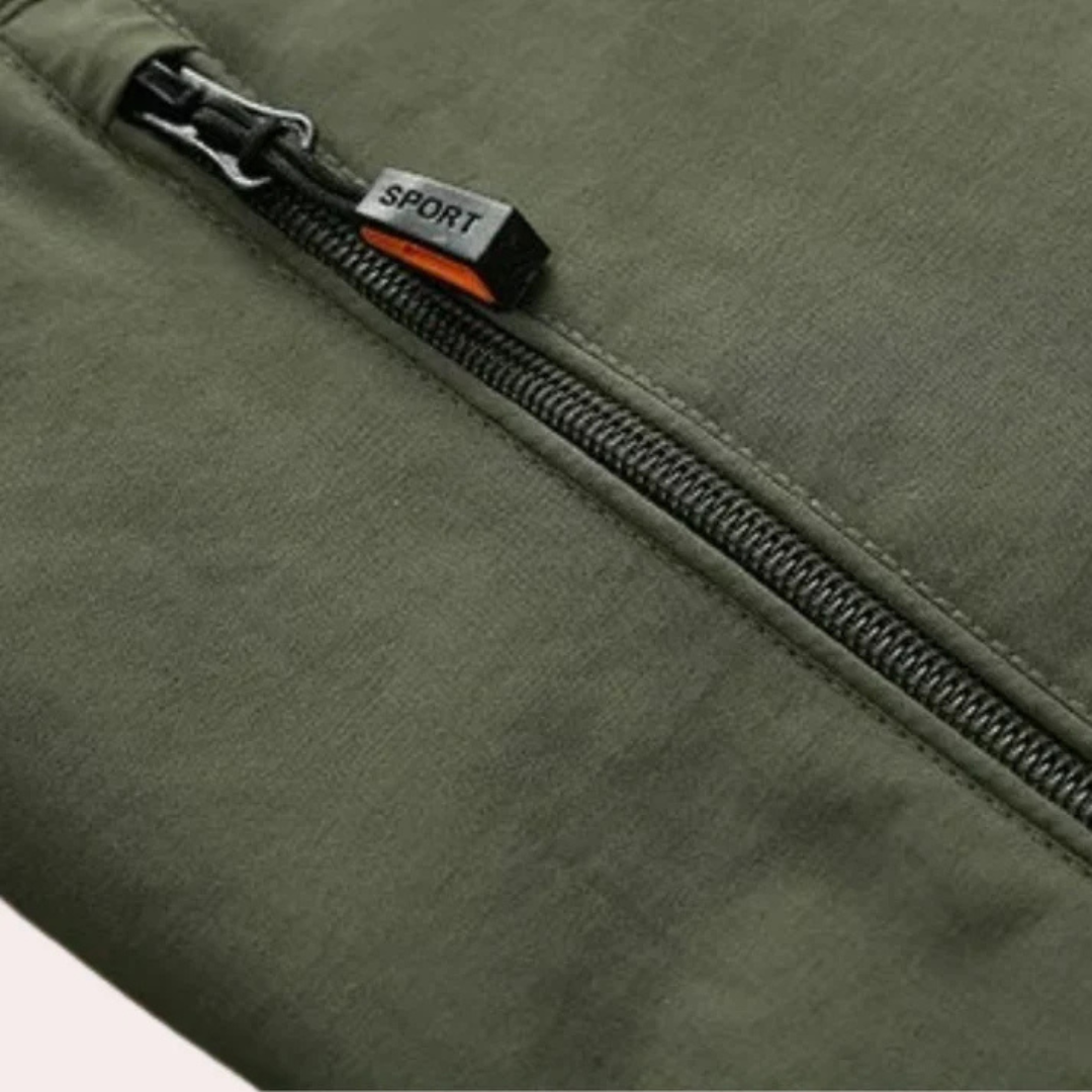 Lester | Veste zippée cargo imperméable pour hommes