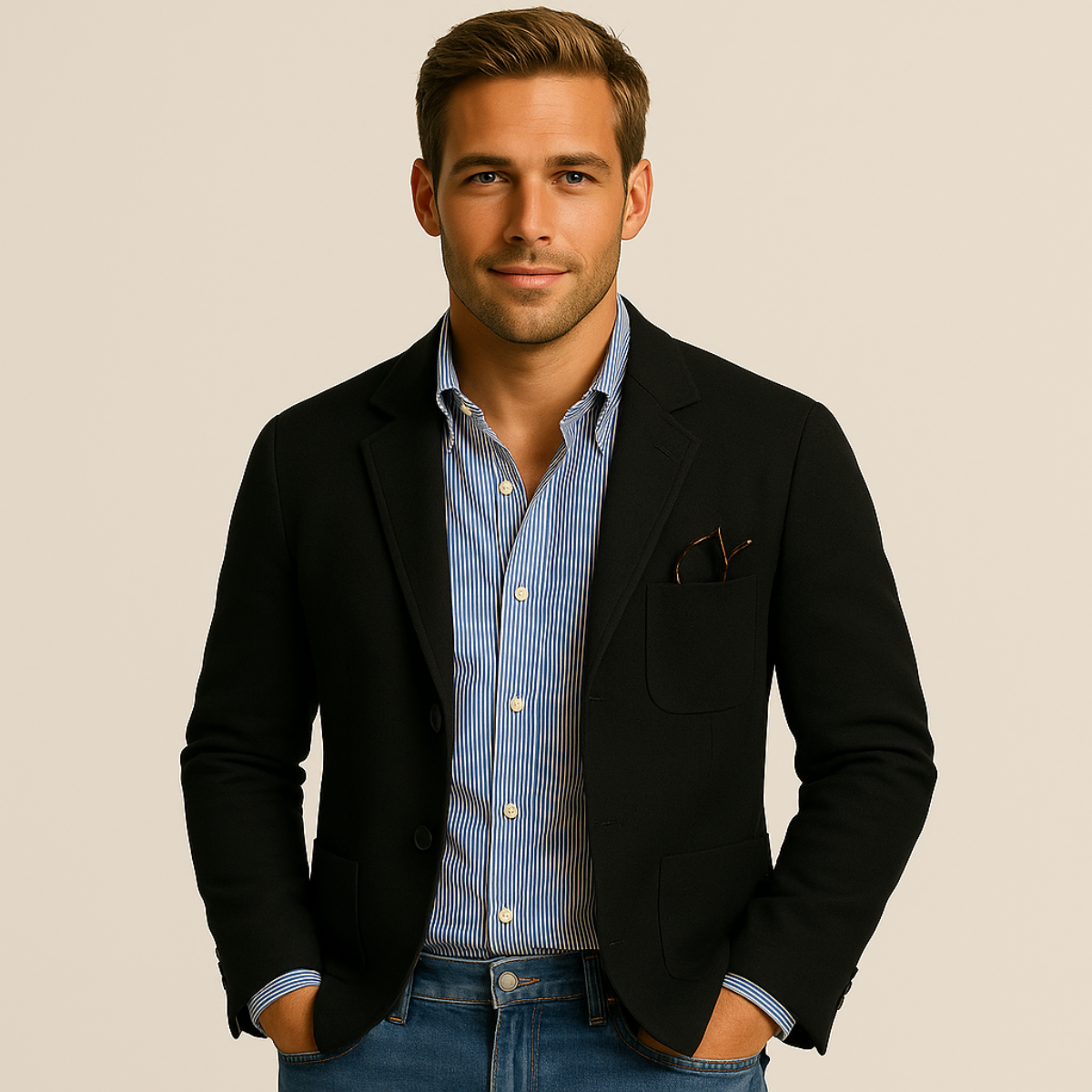 Oxford | Blazer d'été en lin pour hommes