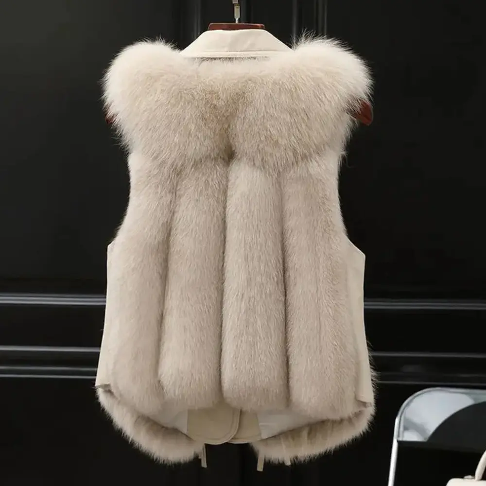 Rosie | Women’s Sleeveless Fur-Trimmed Vest