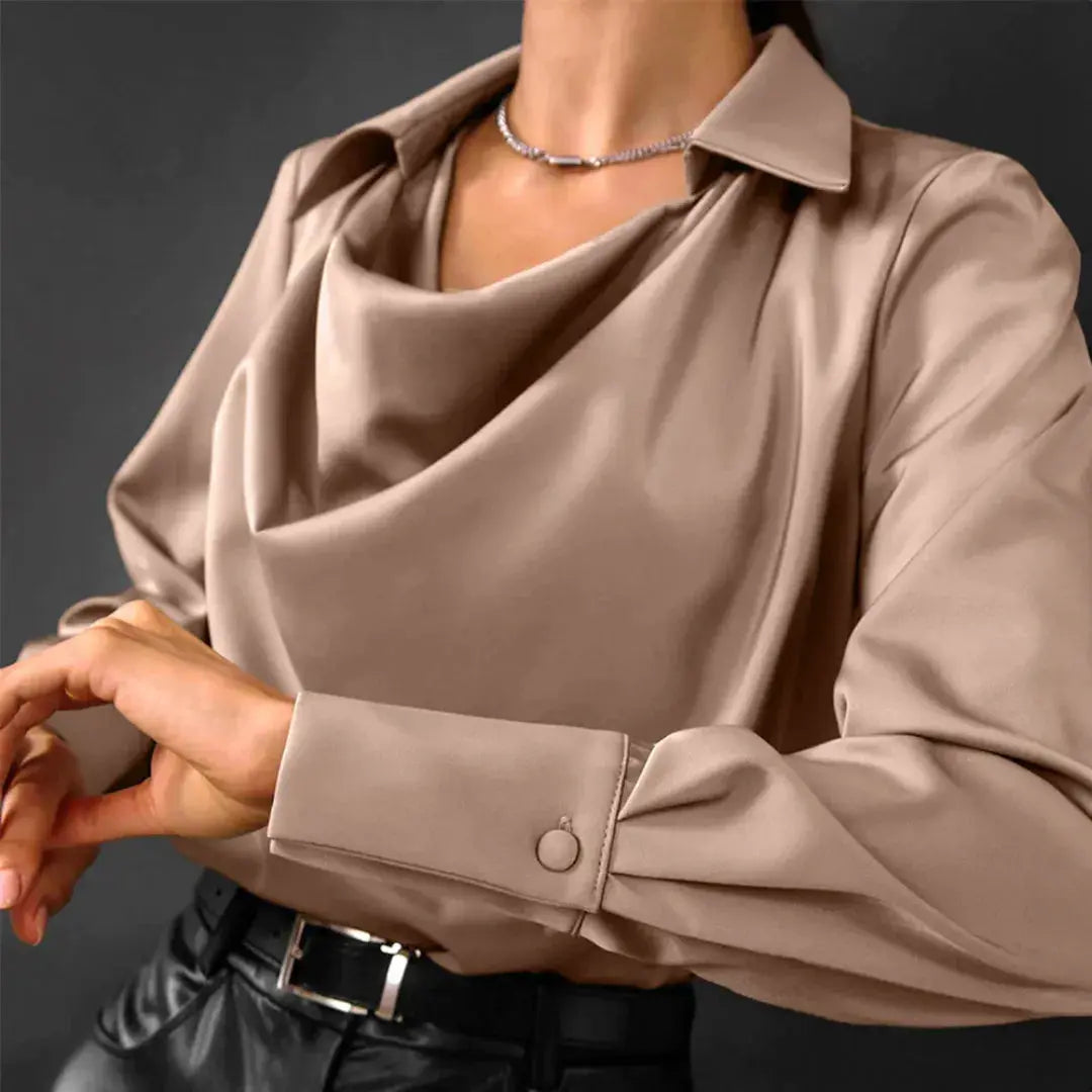 Sierra | Blouse en satin luxueux pour femme