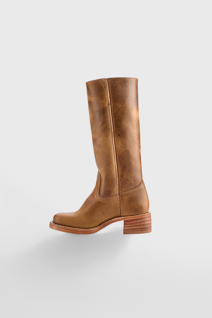Ellaida | Bottes en cuir à talons hautes pour femmes