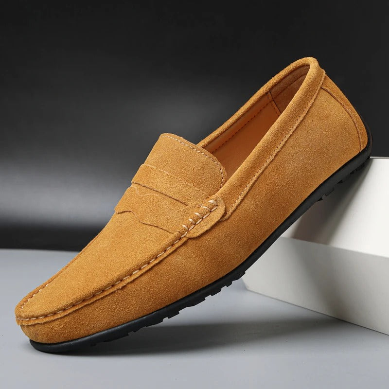 Aurion | Mocassins classiques en daim pour hommes