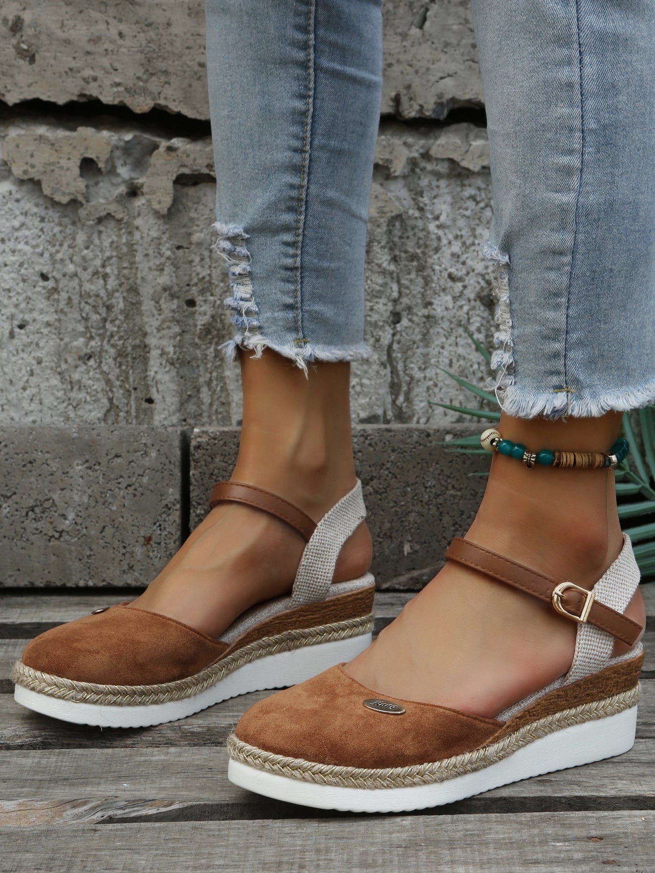 Vionna | Espadrilles à plateforme à bout fermé pour femmes