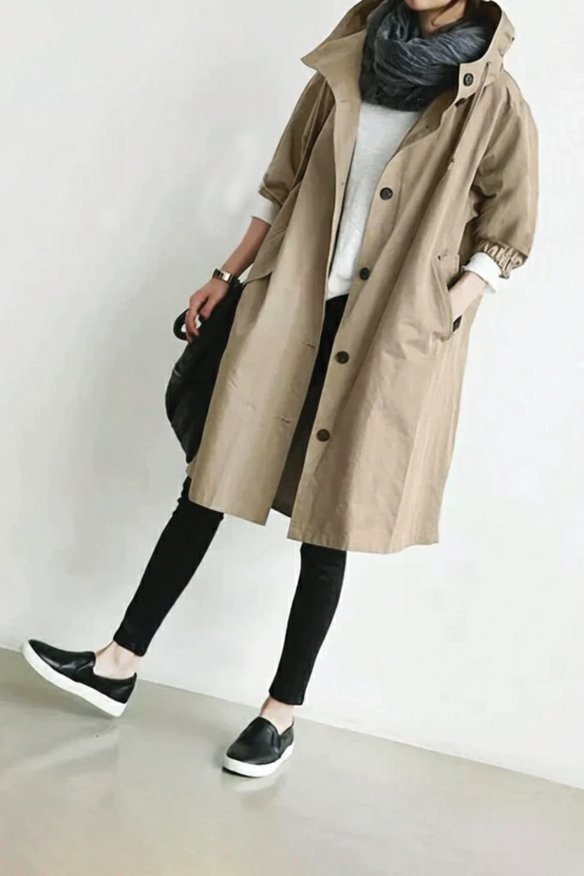 Ximena | Trench-coat à capuche pour femmes
