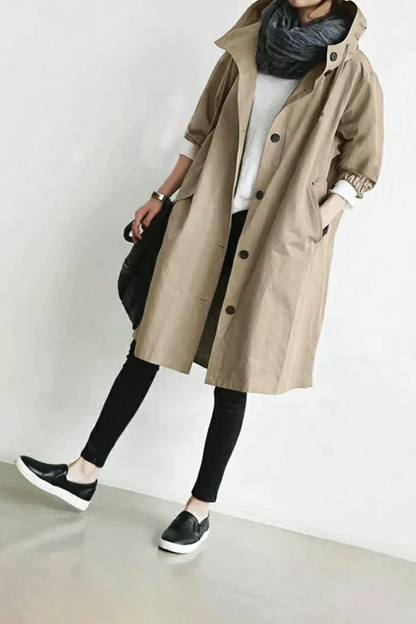 Ximena | Trench-coat à capuche pour femmes