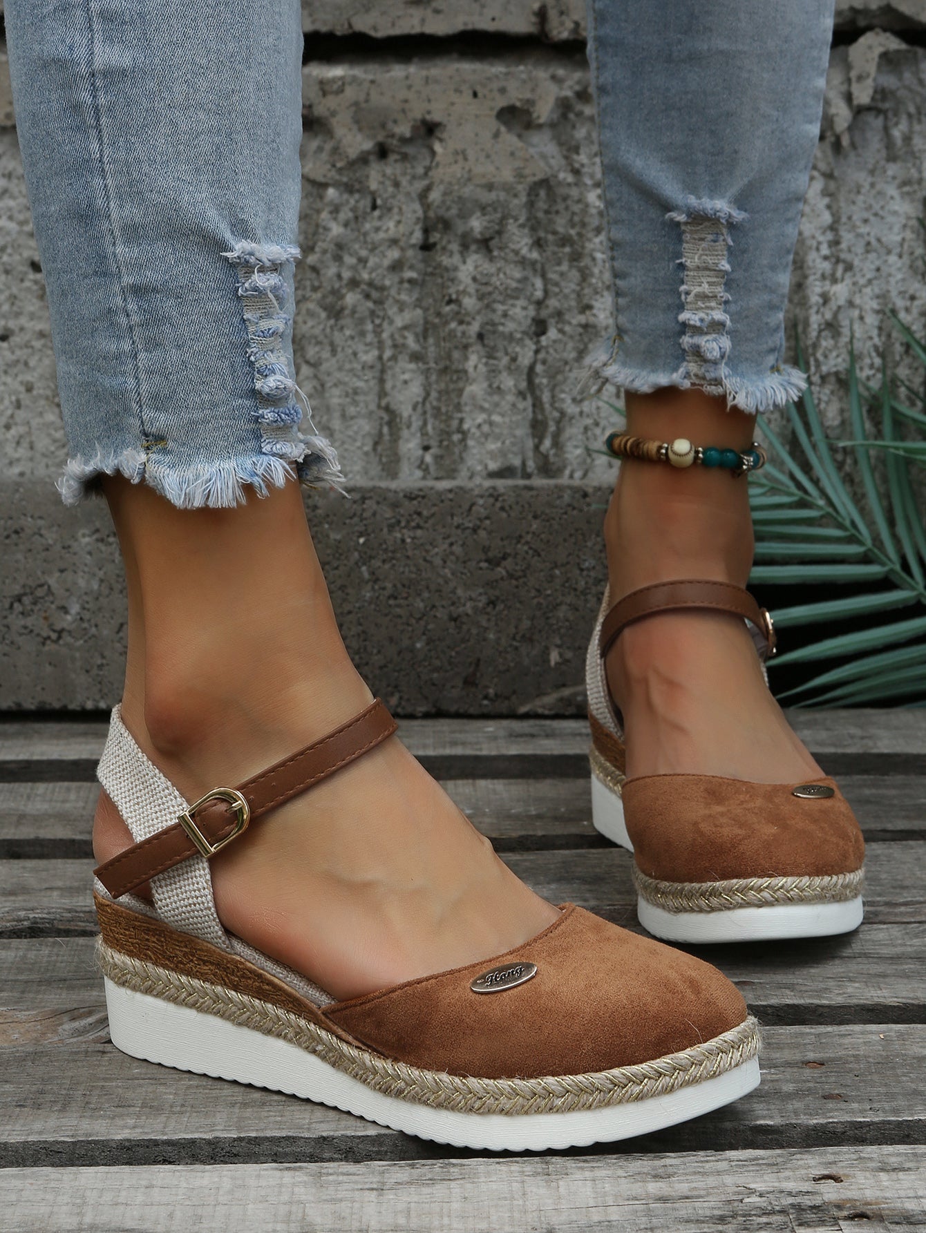 Vionna | Espadrilles à plateforme à bout fermé pour femmes