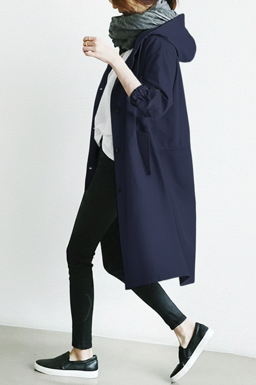 Ximena | Trench-coat à capuche pour femmes