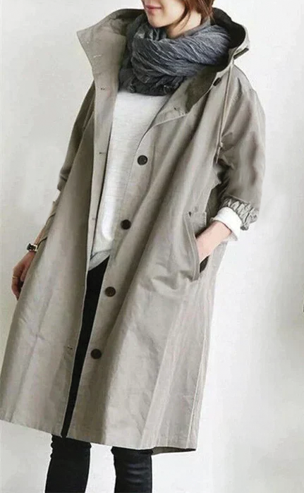 Ximena | Trench-coat à capuche pour femmes