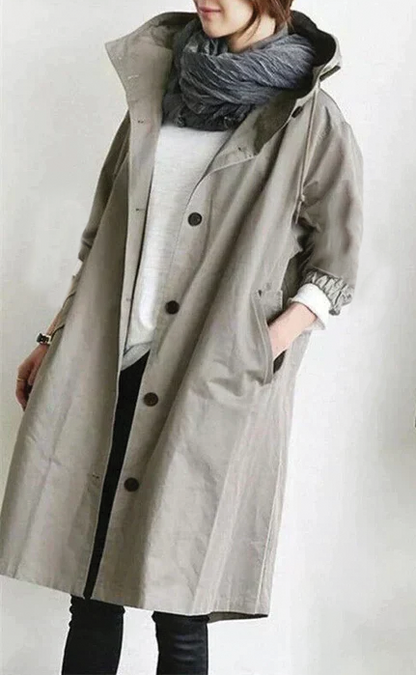 Ximena | Trench-coat à capuche pour femmes
