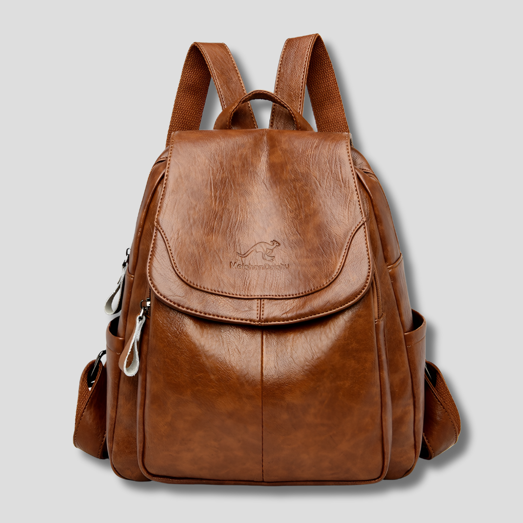 Alea | Women’s Anti-Theft Leather Backpack