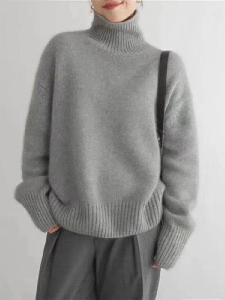 Alecia | Women’s Luxury Cashmere Turtleneck Sweater