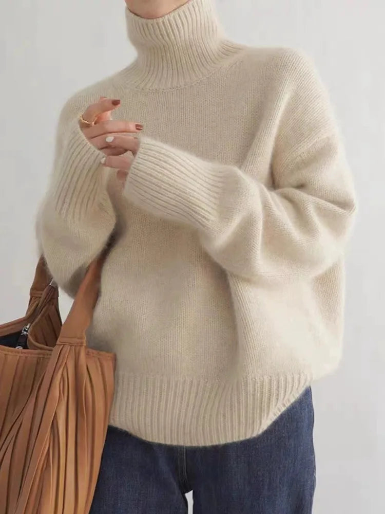 Alecia | Women’s Luxury Cashmere Turtleneck Sweater