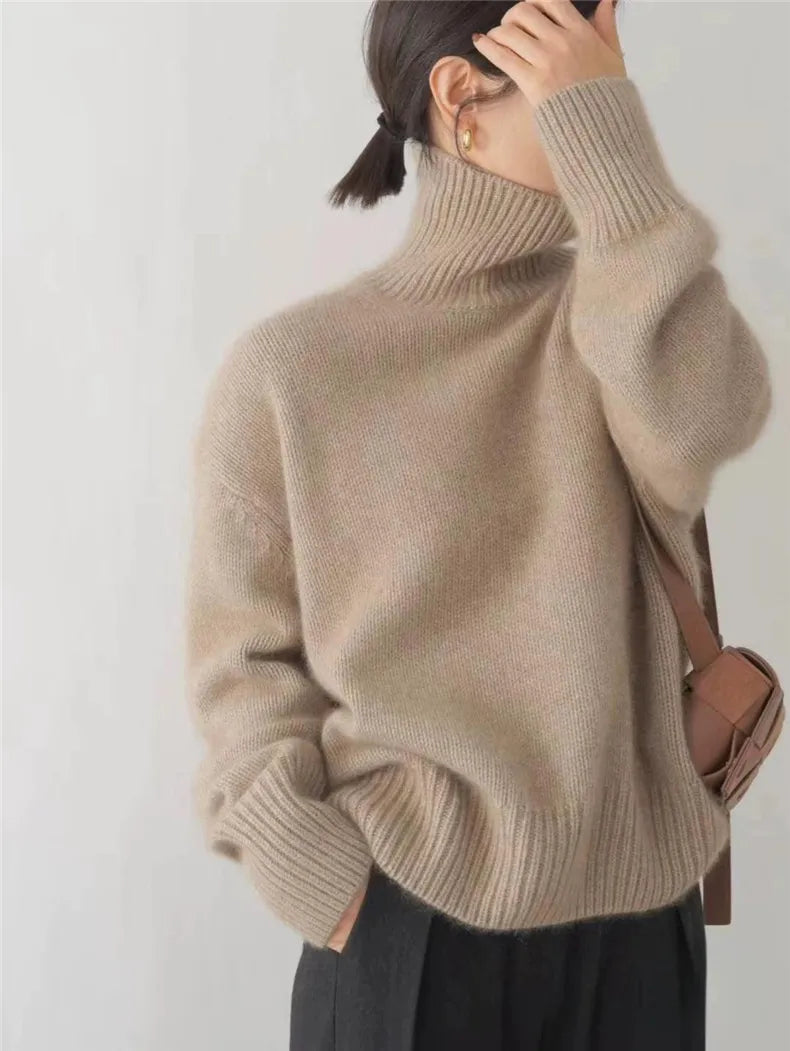 Alecia | Women’s Luxury Cashmere Turtleneck Sweater