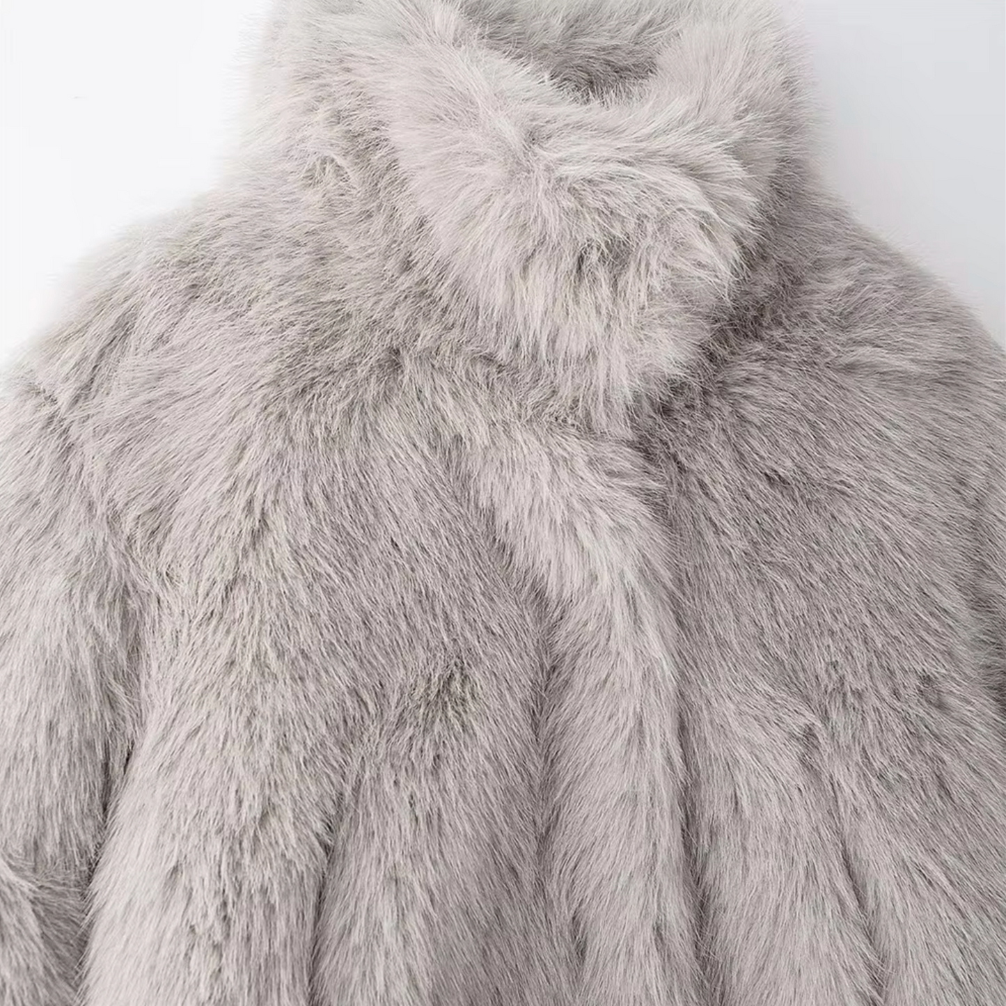 Althea | Women’s Elegant Jacket with Fur Turtleneck