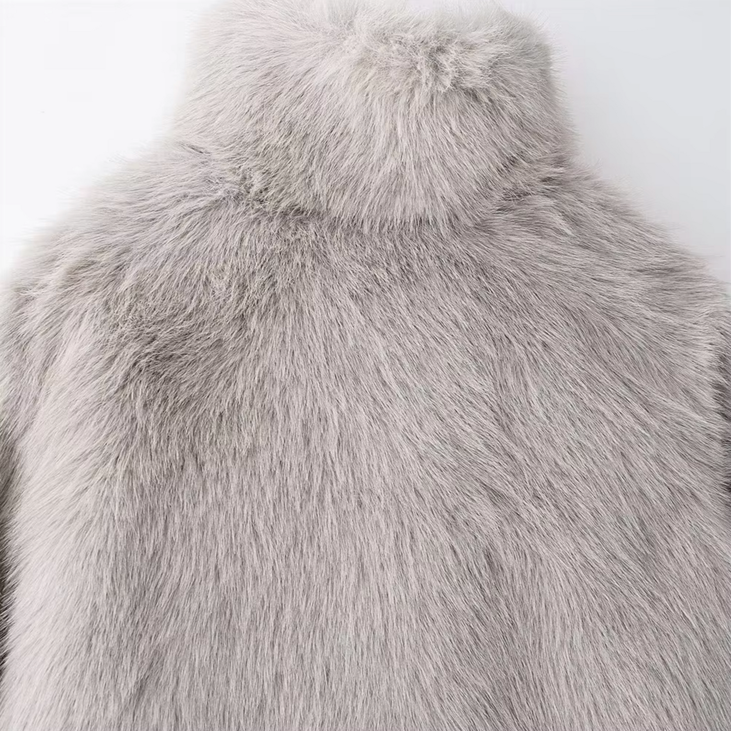 Althea | Women’s Elegant Jacket with Fur Turtleneck