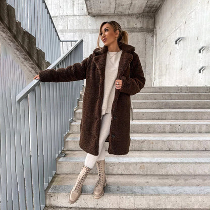 Amada | Women’s Long Teddy Coat