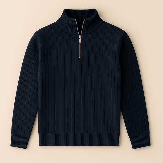 Ashtin | Men’s Ribbed Half Zip Jumper