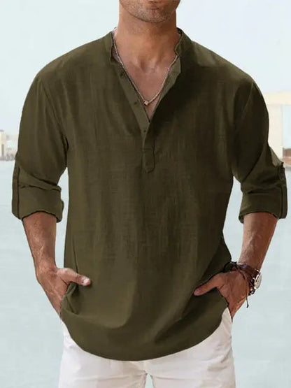 Benzon | Chemise d'été décontractée à manches longues pour hommes