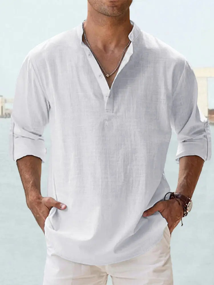 Benzon | Chemise d'été décontractée à manches longues pour hommes