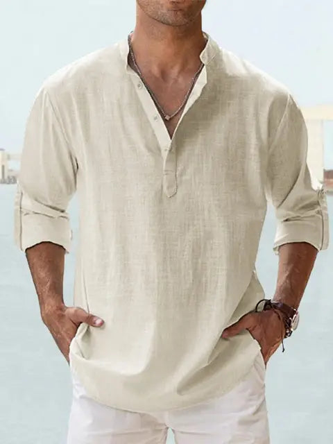 Benzon | Chemise d'été décontractée à manches longues pour hommes