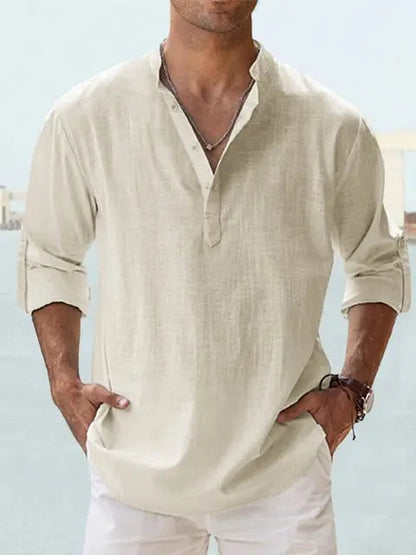 Benzon | Chemise d'été décontractée à manches longues pour hommes