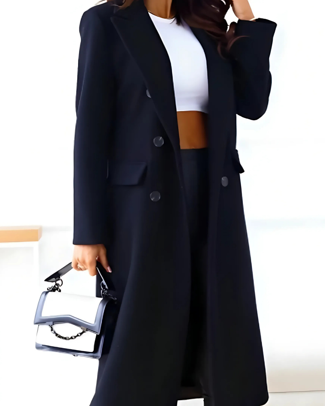 Chabby | Long manteau d'hiver élégant pour femmes