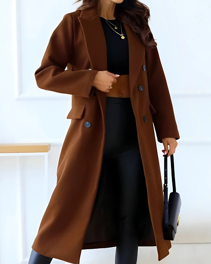 Chabby | Long manteau d'hiver élégant pour femmes