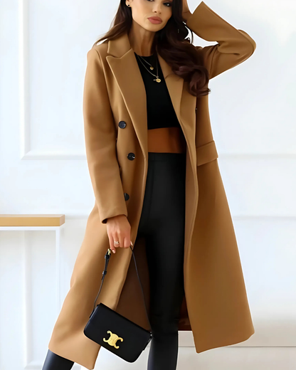 Chabby | Long manteau d'hiver élégant pour femmes