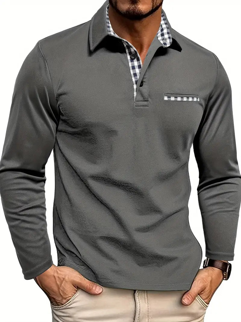 Charel | Polo à manches longues pour hommes