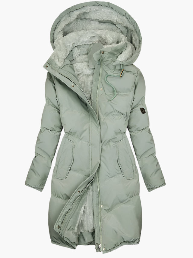 Coleen | Manteau d'hiver matelassé élégant avec capuche pour femmes