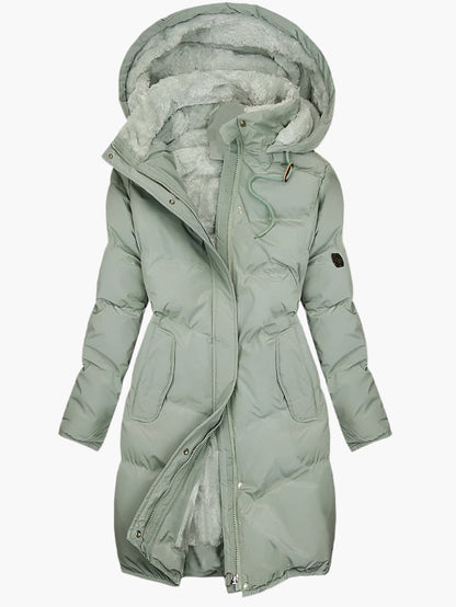 Coleen | Manteau d'hiver matelassé élégant avec capuche pour femmes