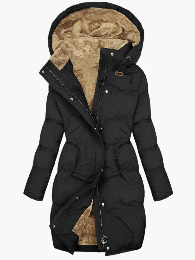 Coleen | Manteau d'hiver matelassé élégant avec capuche pour femmes