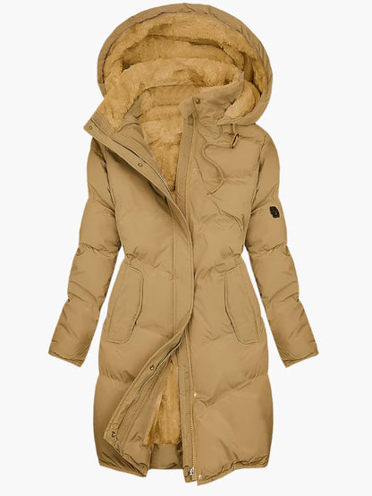 Coleen | Manteau d'hiver matelassé élégant avec capuche pour femmes