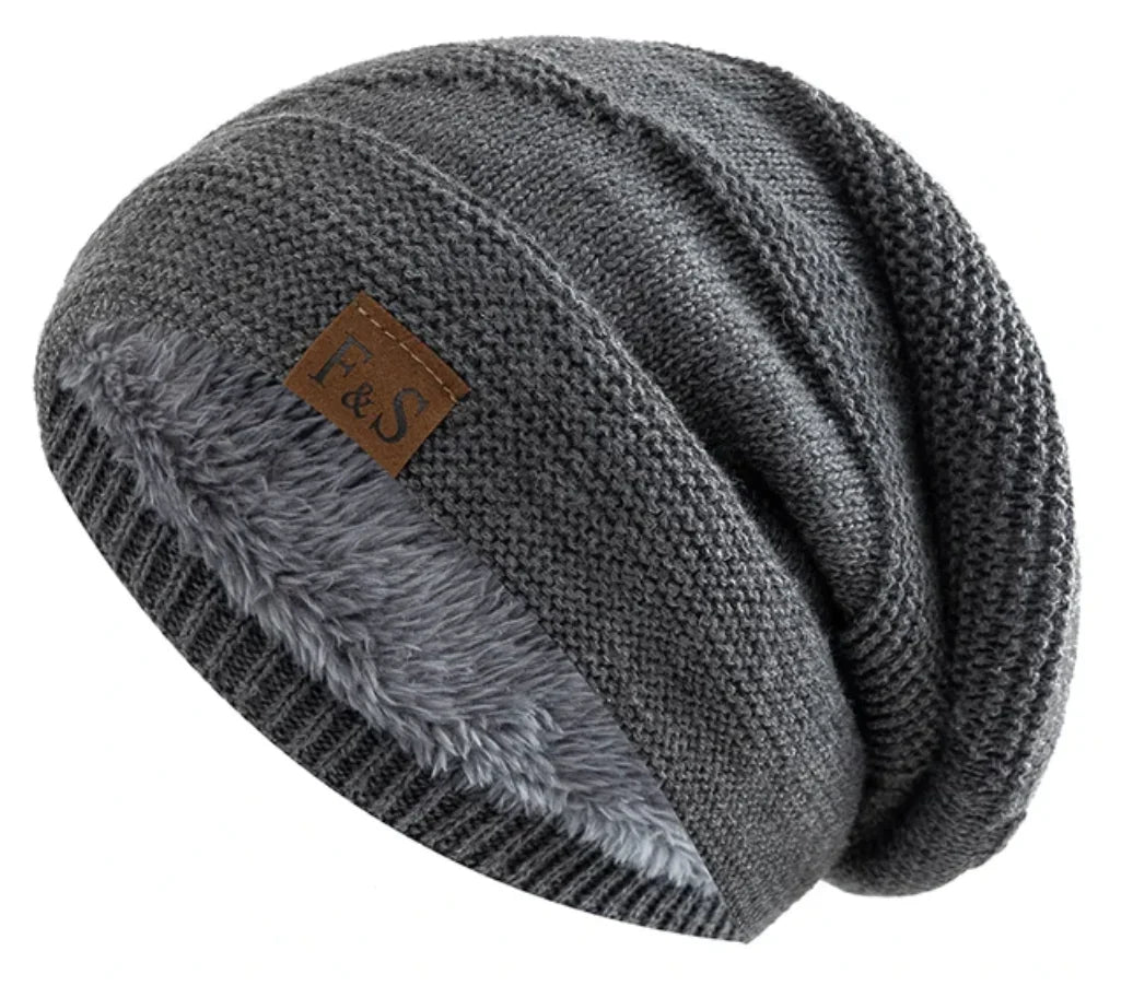Coos | Women’s & Men’s Faux-Fur Lined Slouch Beanie