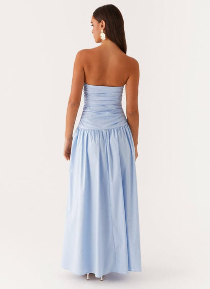 Coralia | Sleeveless Maxi Dress in Blue2