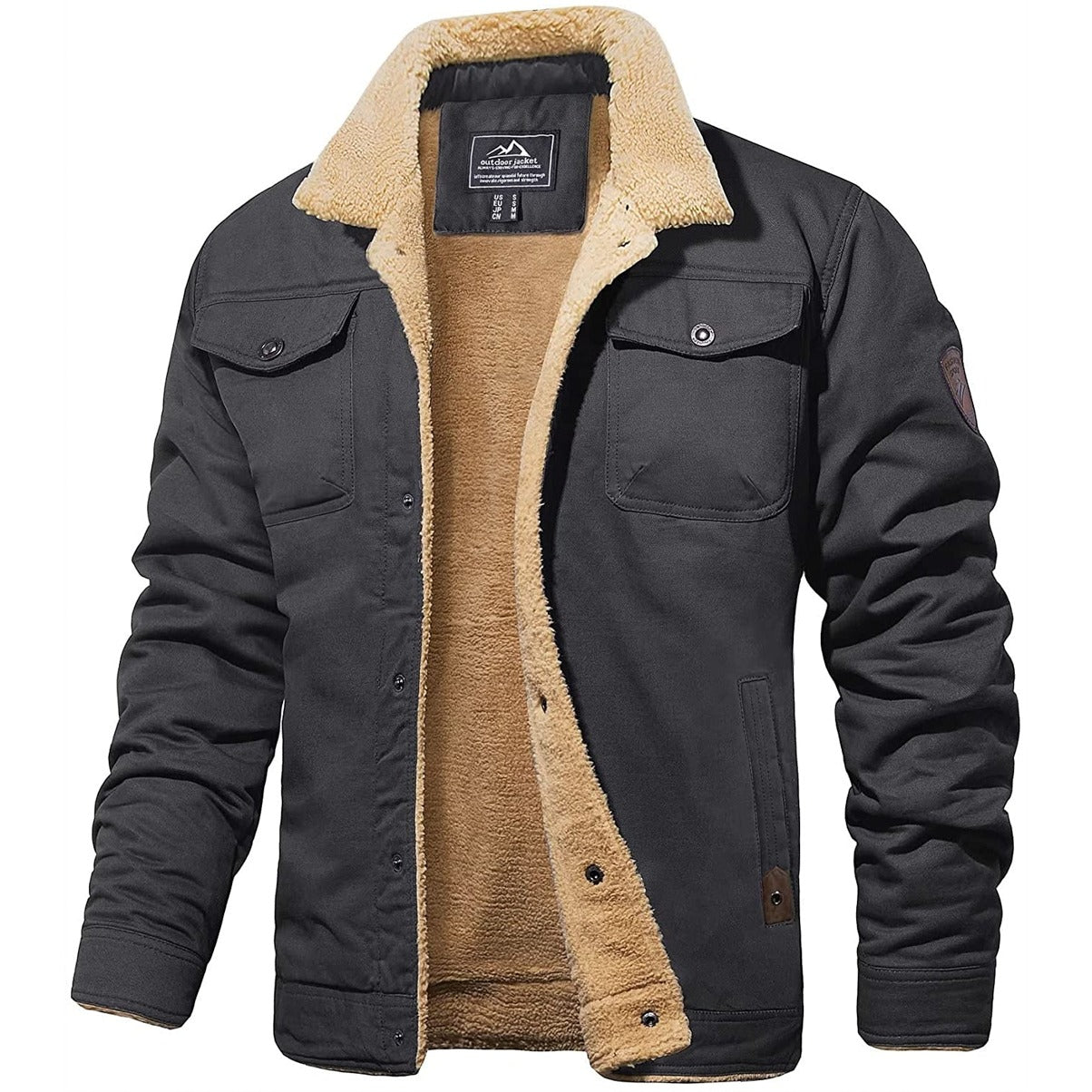 Cristoff | Veste d'hiver doublée en sherpa pour homme