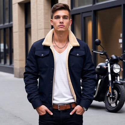 Cristoff | Veste d'hiver doublée en sherpa pour homme