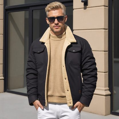 Cristoff | Veste d'hiver doublée en sherpa pour homme