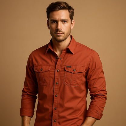 Dorian | Chemise cargo en coton robuste pour hommes