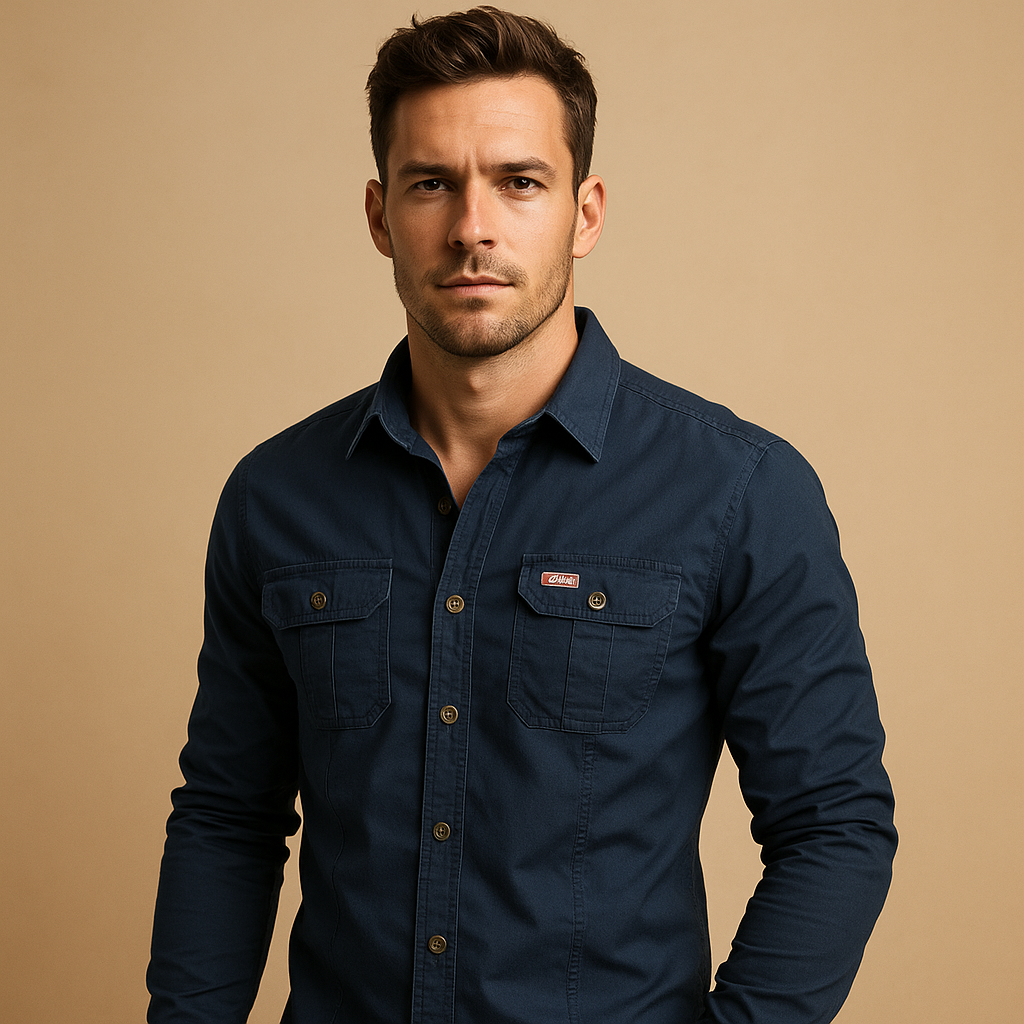 Dorian | Chemise cargo en coton robuste pour hommes