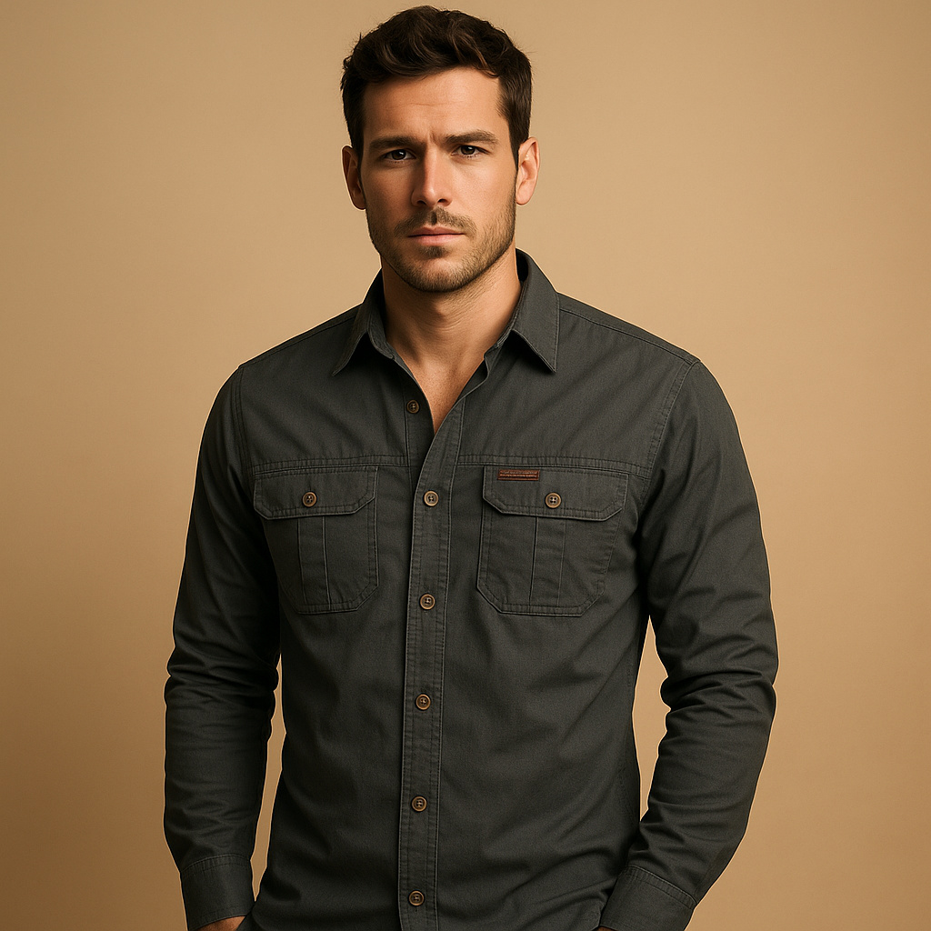 Dorian | Chemise cargo en coton robuste pour hommes