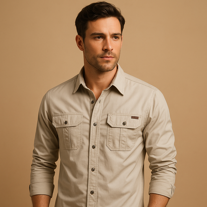 Dorian | Chemise cargo en coton robuste pour hommes
