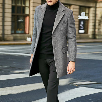 Eduardo | Manteau élégant en mélange de laine pour hommes