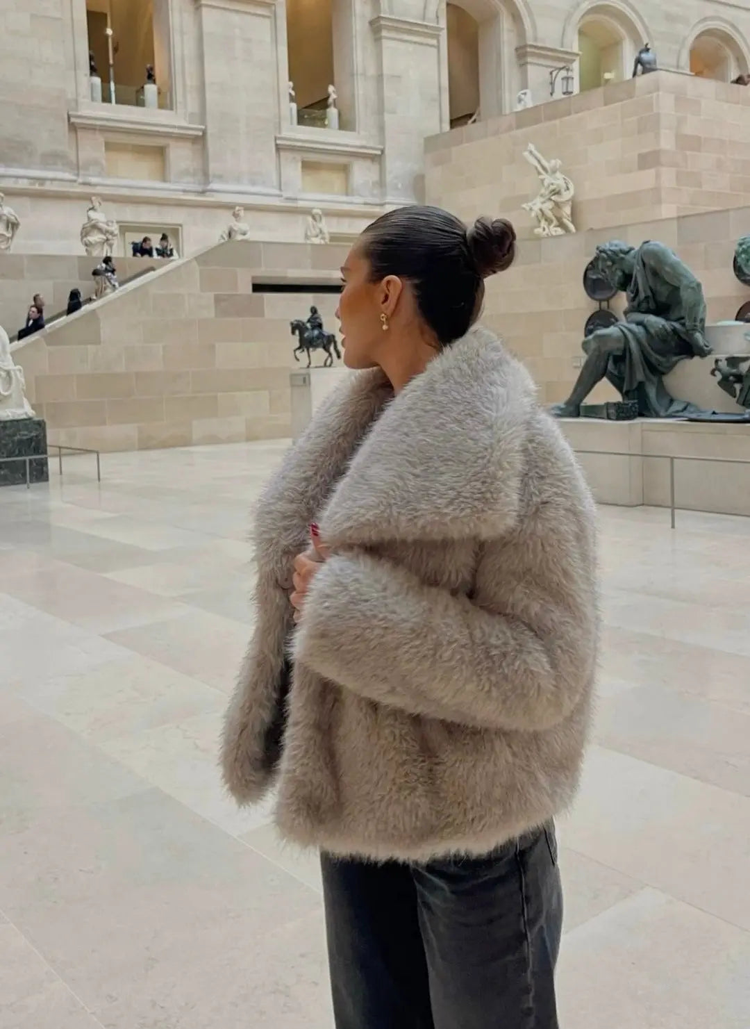 Ela | Manteau en fausse fourrure pour femme