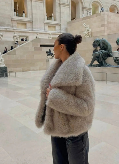 Ela | Manteau en fausse fourrure pour femme