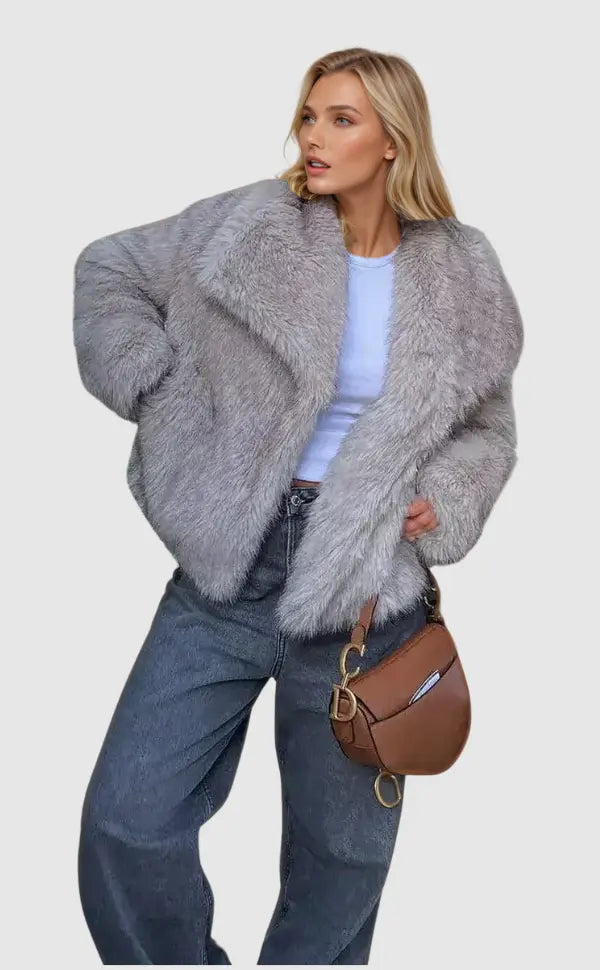 Ela | Manteau en fausse fourrure pour femme