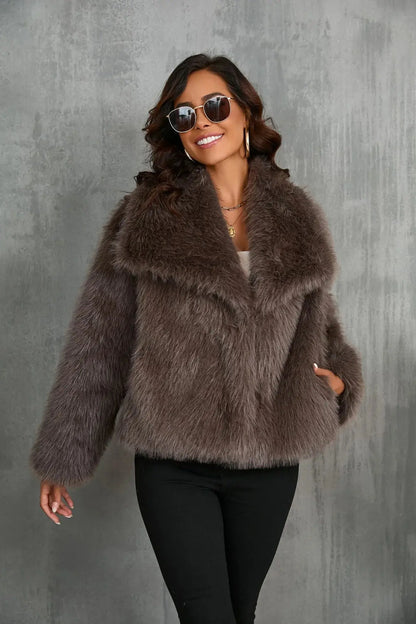 Ela | Manteau en fausse fourrure pour femme